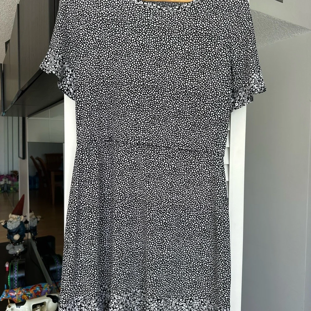 Michael Kors Black and White Mini Dress